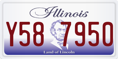 IL license plate Y587950