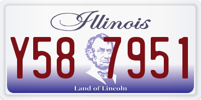 IL license plate Y587951