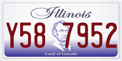 IL license plate Y587952