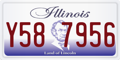 IL license plate Y587956
