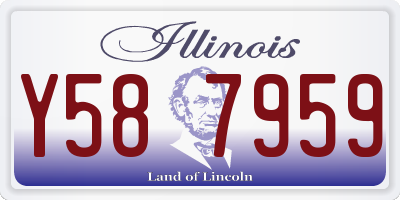 IL license plate Y587959