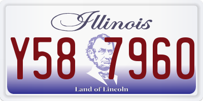 IL license plate Y587960