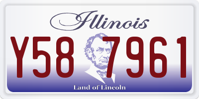 IL license plate Y587961