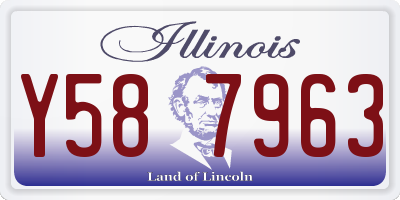 IL license plate Y587963