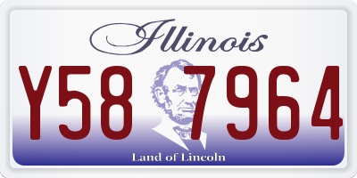IL license plate Y587964