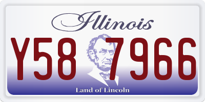 IL license plate Y587966