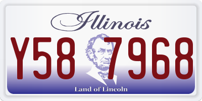 IL license plate Y587968