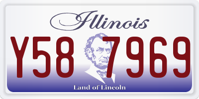 IL license plate Y587969