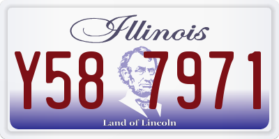 IL license plate Y587971