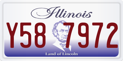IL license plate Y587972
