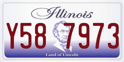 IL license plate Y587973