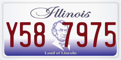 IL license plate Y587975