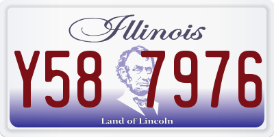 IL license plate Y587976