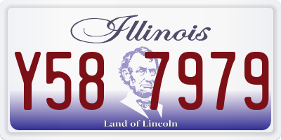 IL license plate Y587979