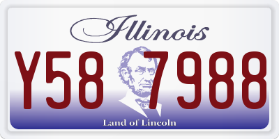 IL license plate Y587988