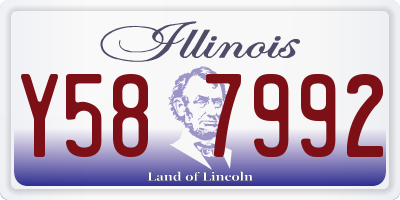 IL license plate Y587992