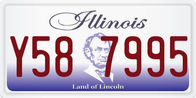 IL license plate Y587995