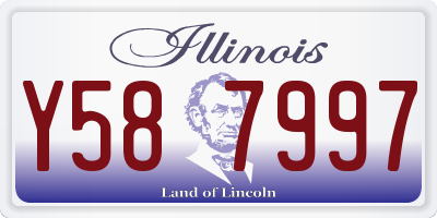 IL license plate Y587997