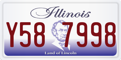 IL license plate Y587998