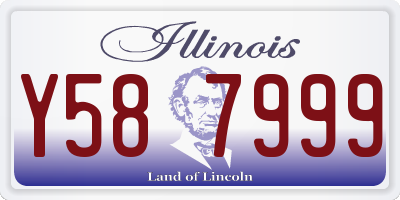 IL license plate Y587999
