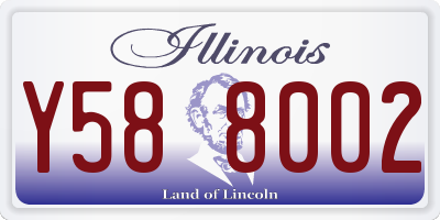 IL license plate Y588002