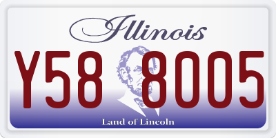 IL license plate Y588005