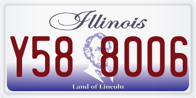 IL license plate Y588006
