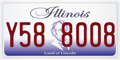 IL license plate Y588008