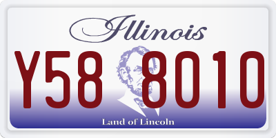 IL license plate Y588010