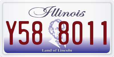 IL license plate Y588011