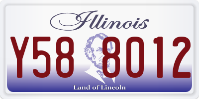 IL license plate Y588012