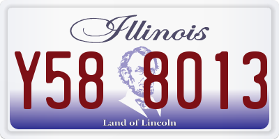 IL license plate Y588013