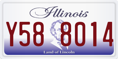 IL license plate Y588014