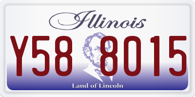 IL license plate Y588015