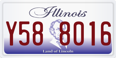 IL license plate Y588016