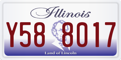 IL license plate Y588017