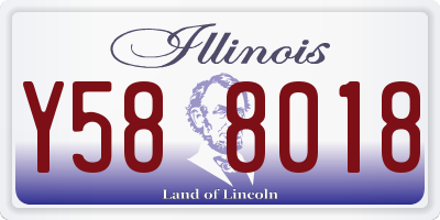 IL license plate Y588018