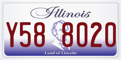 IL license plate Y588020