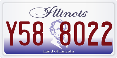IL license plate Y588022