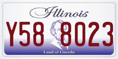 IL license plate Y588023