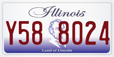 IL license plate Y588024