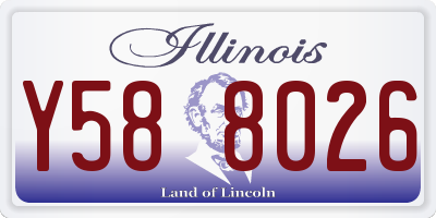 IL license plate Y588026
