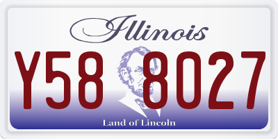 IL license plate Y588027