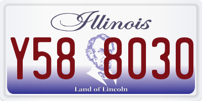 IL license plate Y588030