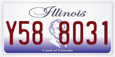 IL license plate Y588031