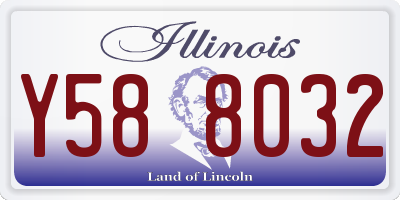 IL license plate Y588032
