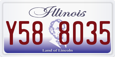 IL license plate Y588035