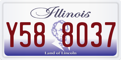 IL license plate Y588037