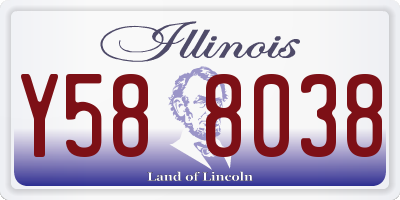 IL license plate Y588038