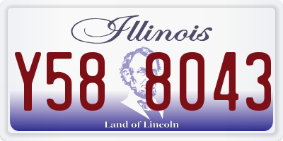 IL license plate Y588043